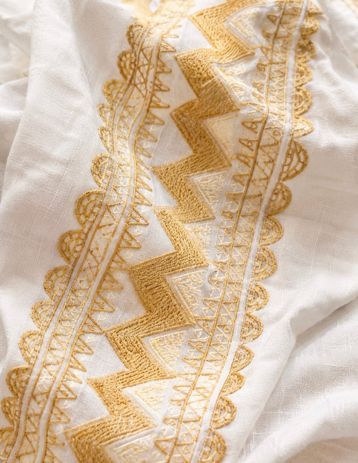 Golden Sands Embroidered Resort Dress — view 4