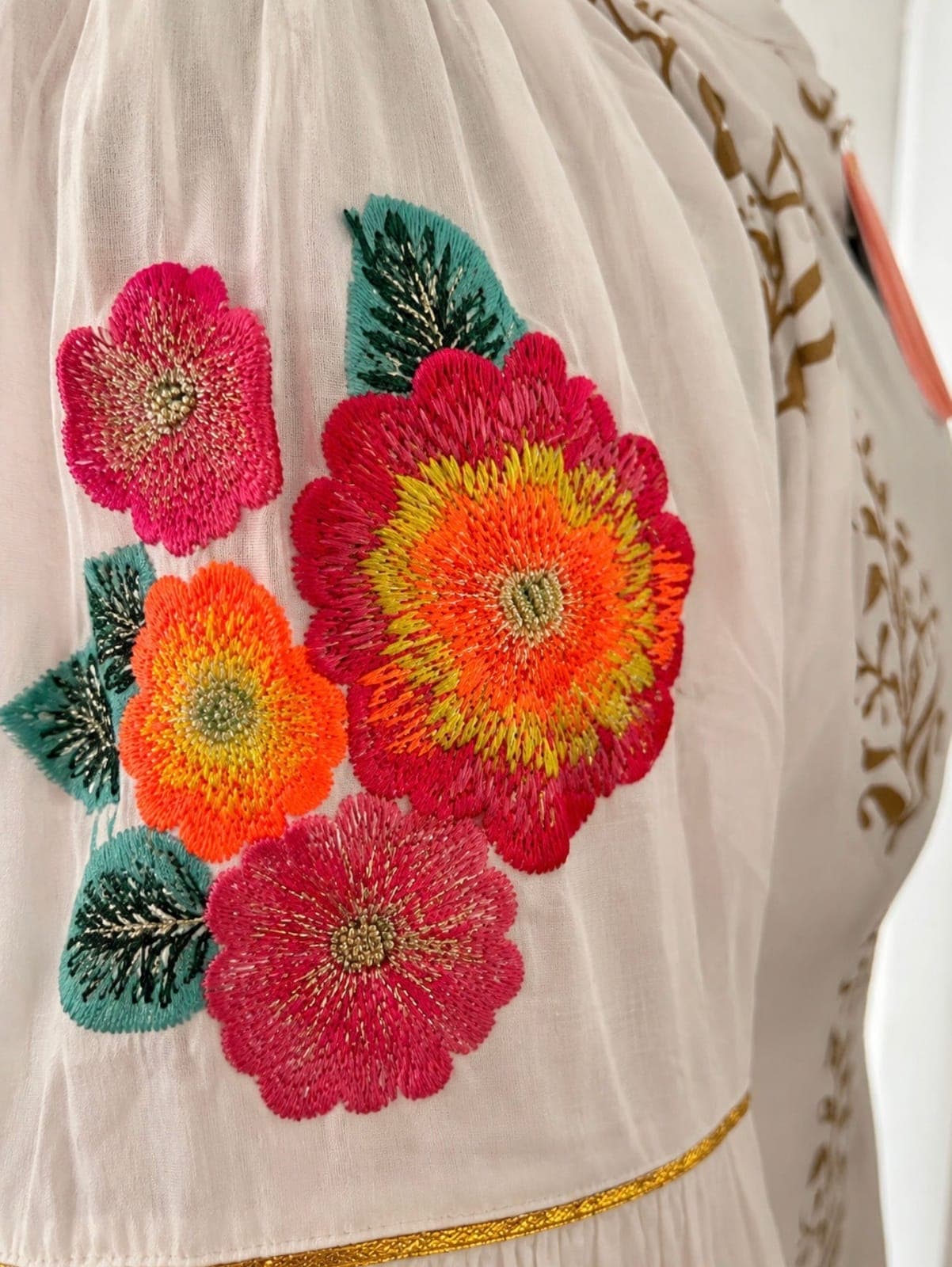 Isla Bloom Embroidered Maxi Dress — view 4