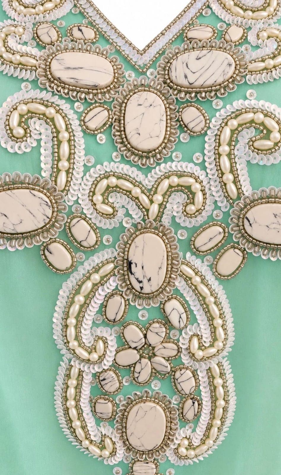 Seafoam Serenity Embellished Resort Tunic — view 3